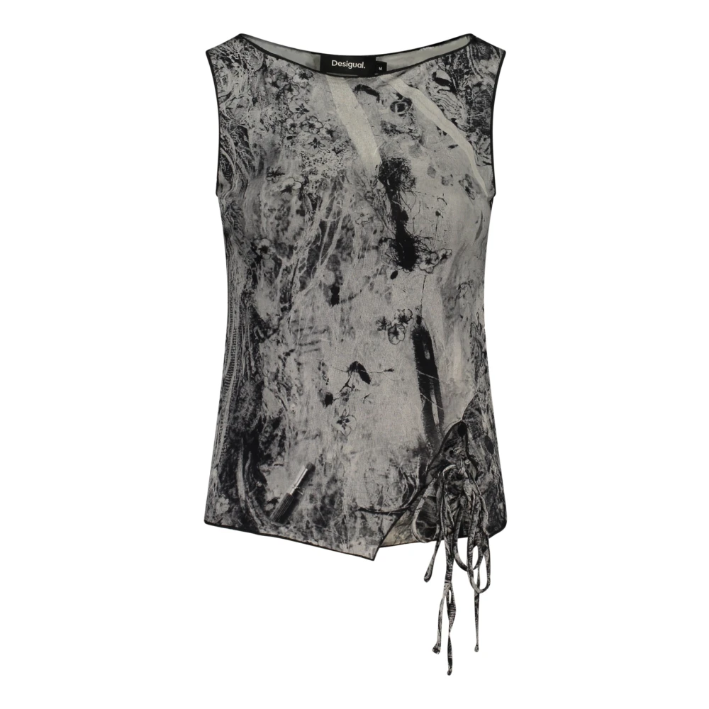 Desigual Vrouw Zwart Tops Dames, M, Fantasy Tanktop