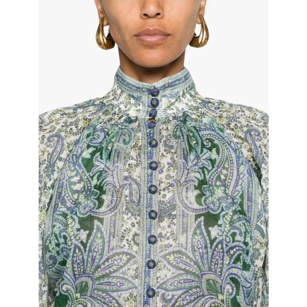 Zimmermann Paisley Print Blouse Multicolor Dames