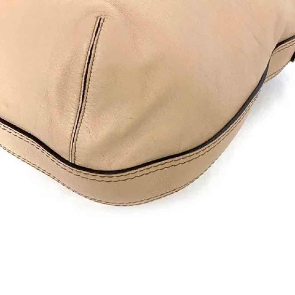 Loewe Pre-owned Leather shoulder-bags Beige Dames