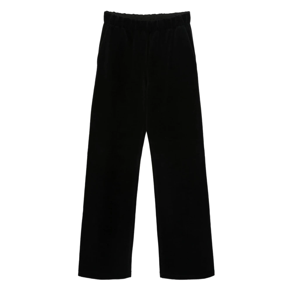 Golden Goose Women's Black Ws Jogging Wide Leg - Wide Trousers - M - Trousers