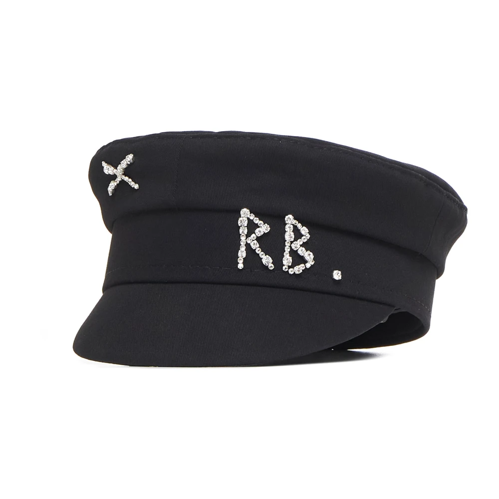 Ruslan Baginskiy Black Wool Fedora Hat - Female - Accessories - L - Accessories
