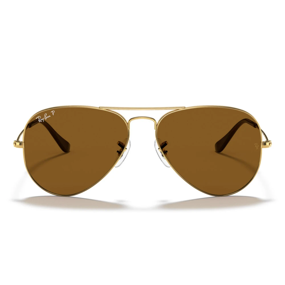 Ray-Ban Sunglasses Aviator Classic - Arista Gold Frame Brown Lenses Polarized 58-14, RB3025 - Image 7