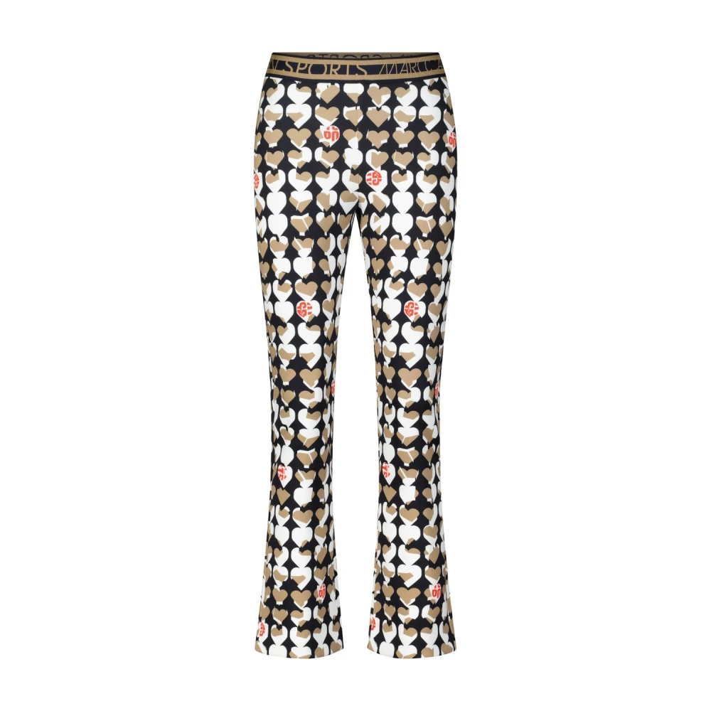 Marc Cain Gestreepte Sportieve Legging Black Dames