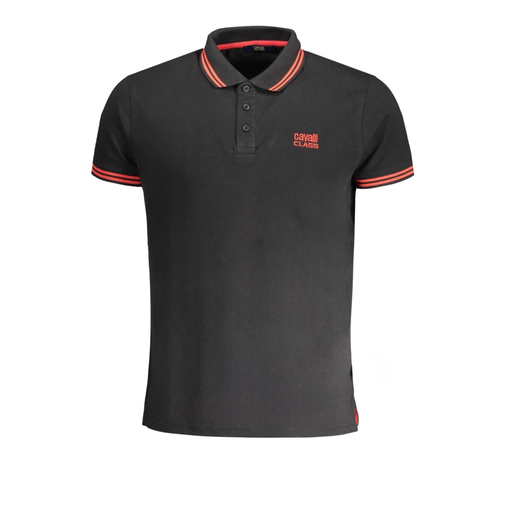 Cavalli Class Men's Black Clothing - Polo Shirts - L - Tops