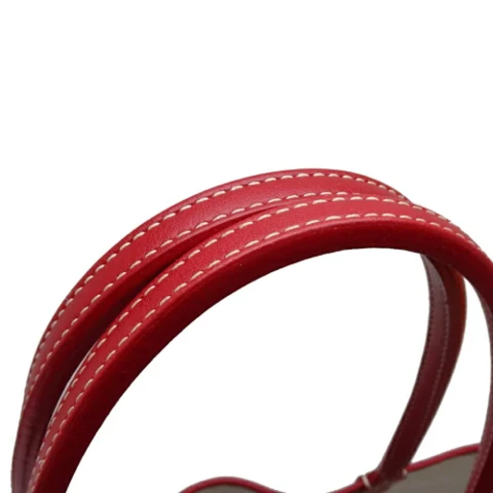 Goyard Vintage Pre-owned Leather handbags Red Dames