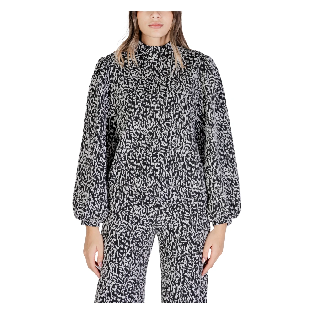 Ichi Herfst Winter Dames Sweatshirts Collectie Black Dames