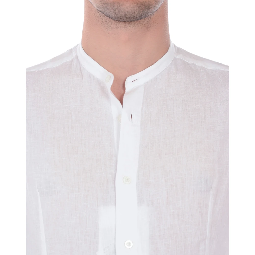 Daniele Alessandrini Slim Fit Koreaanse Stijl Overhemd White Heren