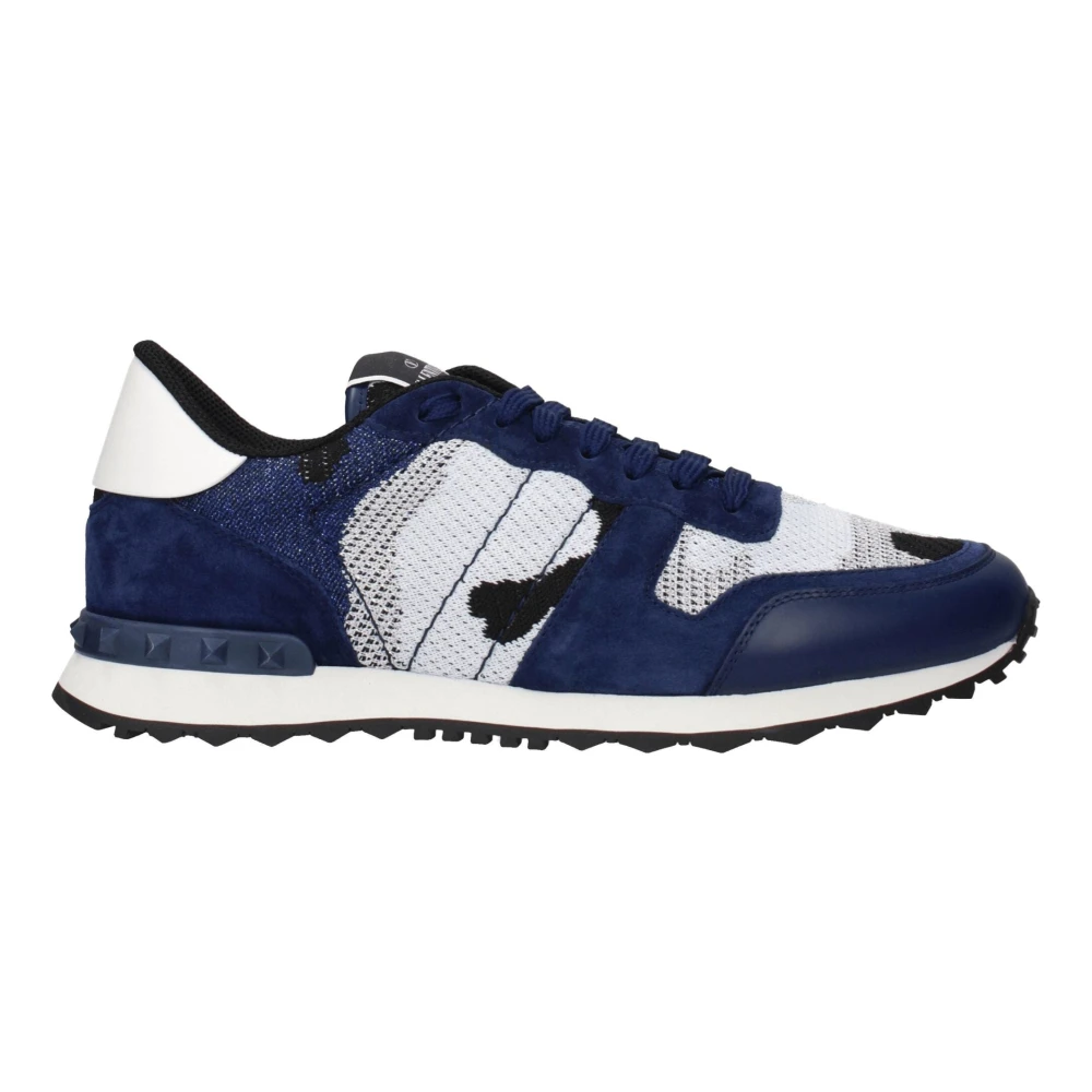 Valentino Garavani Men's Gray Fabric Athletic Sneakers