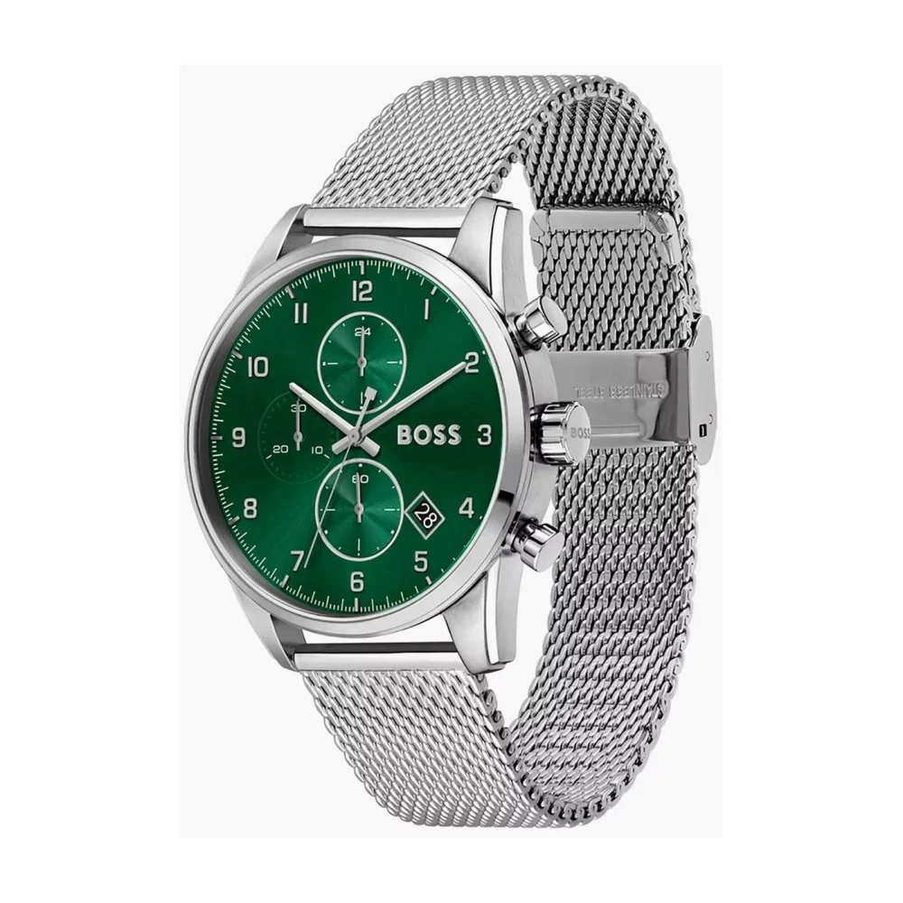 Hugo Men's Gray Stainless Steel Quartz Analog Watch