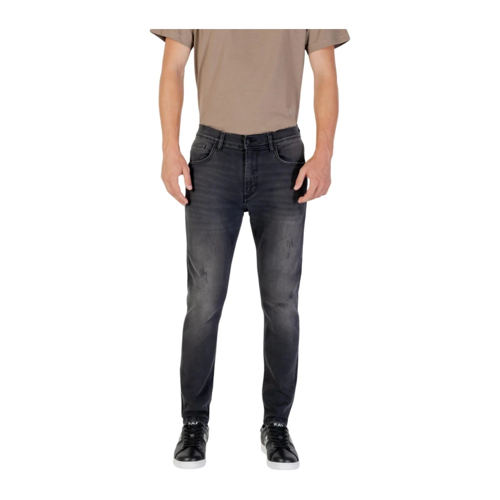 Antony Morato Men's Black Slim Fit Jeans, W31, Ripped Denim Jeans With Zip