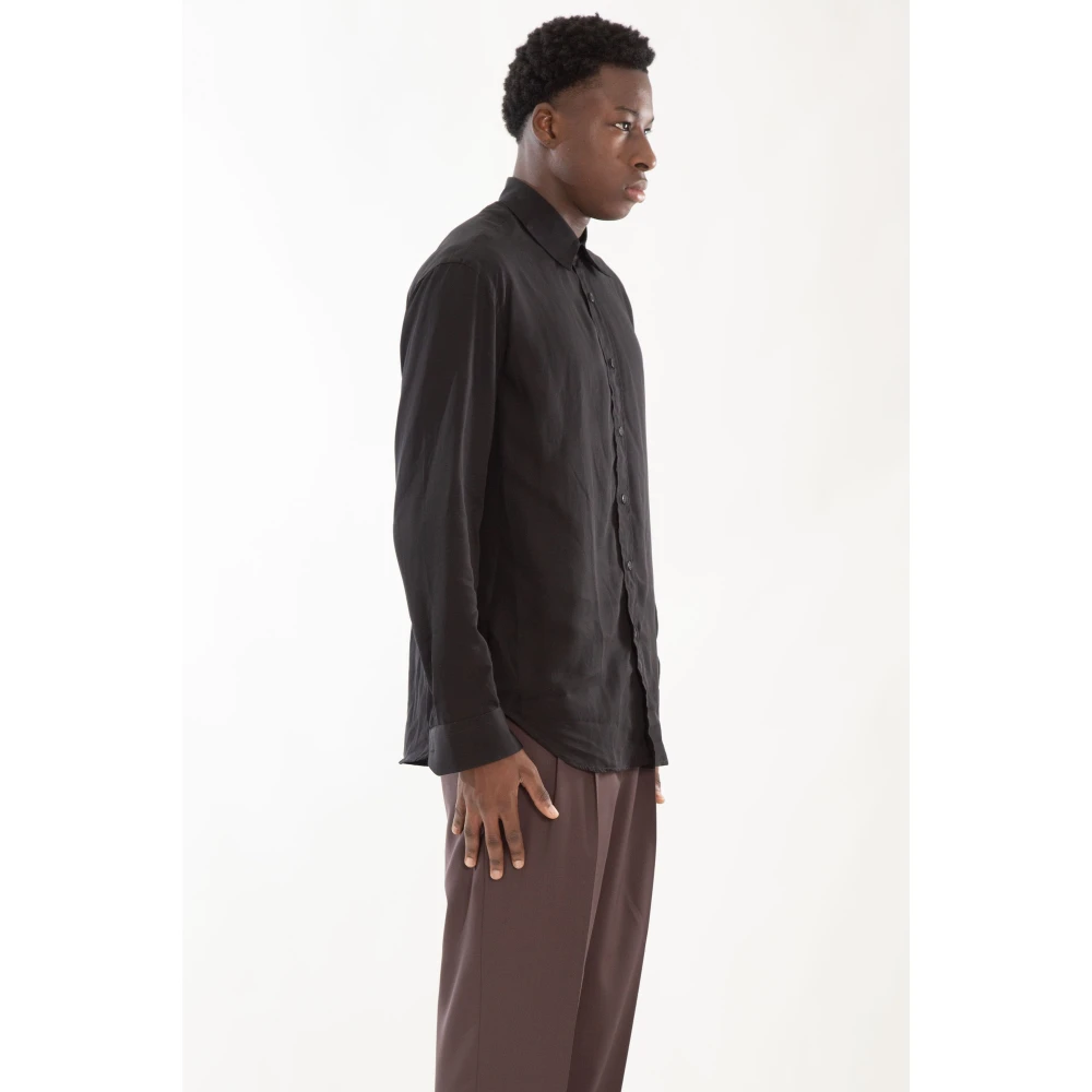 Costumein Drop Schouders Shirt in Andrea Stijl Black Heren