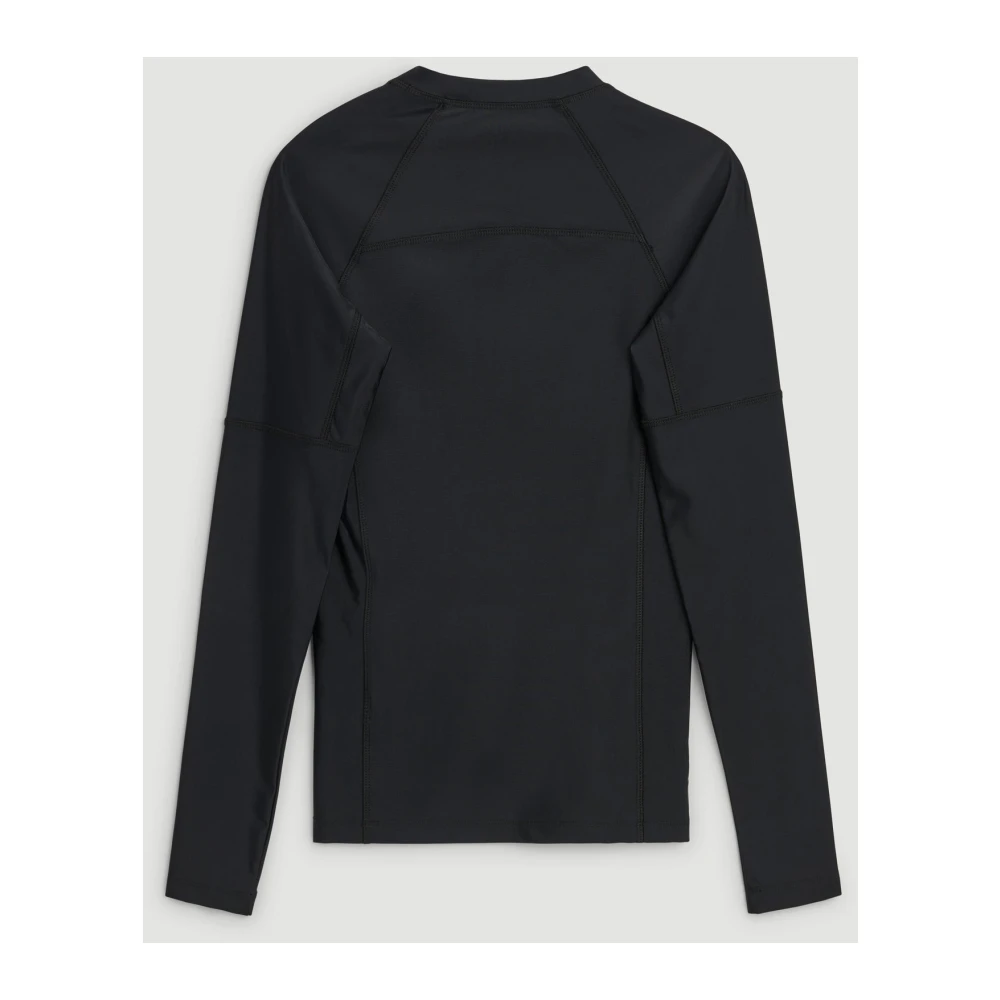 Soulland Oranje Zwart Swim Top Raglan Mouwen Black Unisex