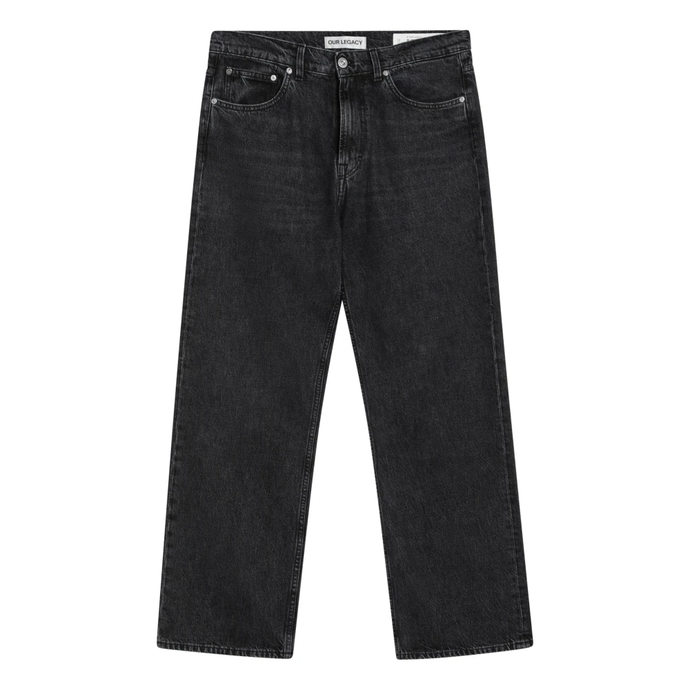 Our Legacy Regular Fit Denim Jeans Gray Heren