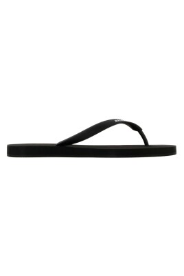 black-logo-sandals