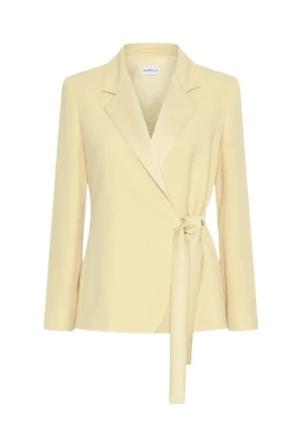 Satin Tie Blazer