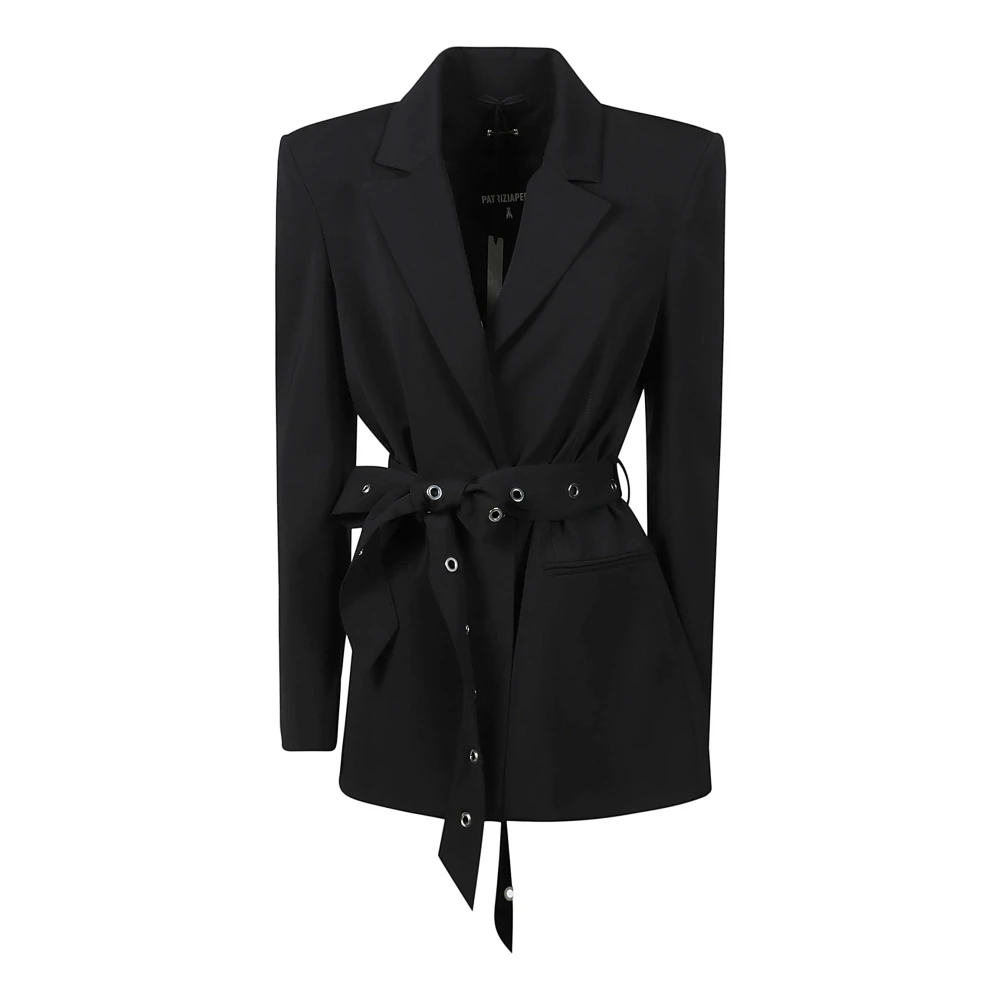 PATRIZIA PEPE Elegante Blazer voor Vrouwen Black Dames