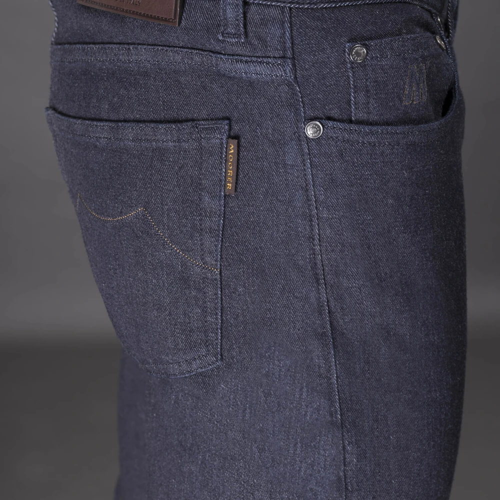 Moorer Regular-Fit 5-Pocket Jeans met Comfortabele Pasvorm Blue Heren
