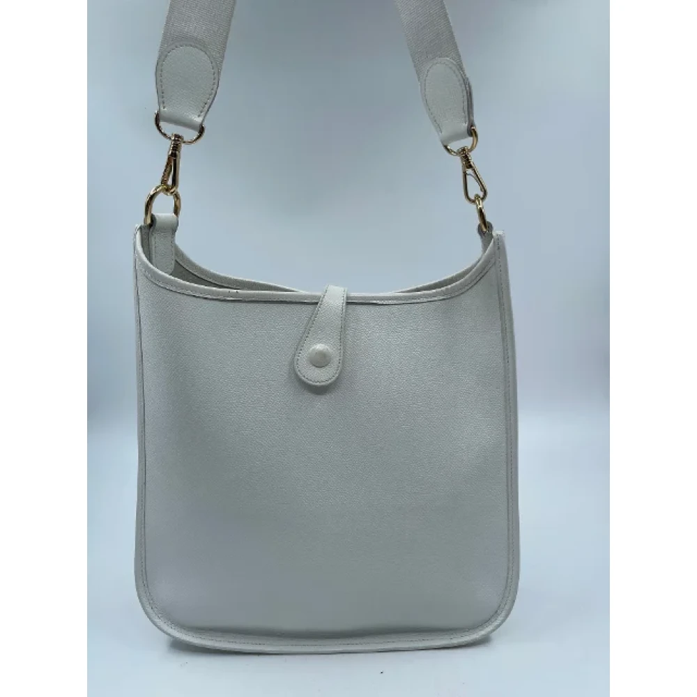 Hermès Vintage Pre-owned Leather shoulder-bags White Dames