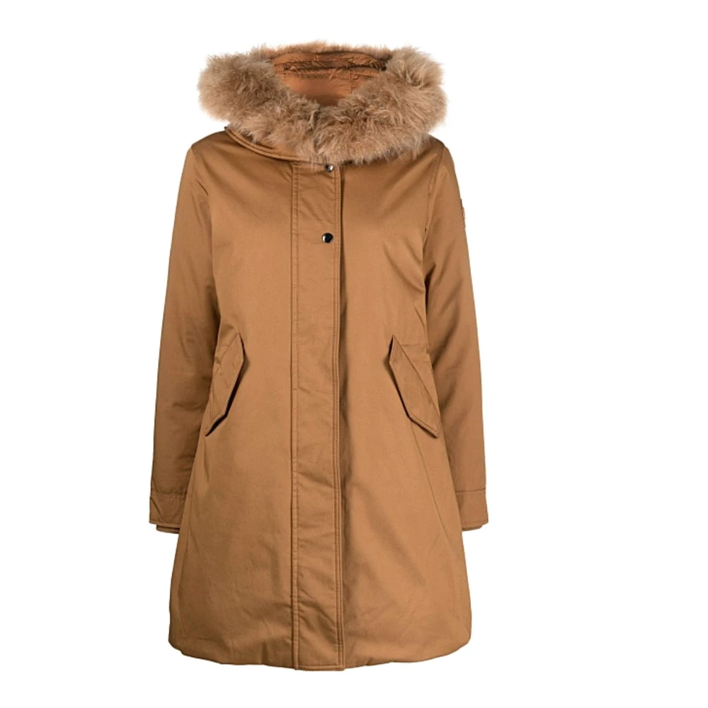 Woolrich Women's Beige Parka - Parkas - M - Coats