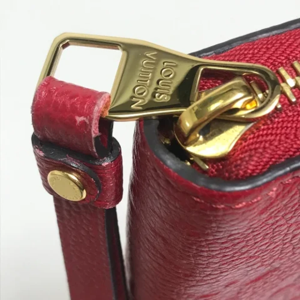 Louis Vuitton Vintage Pre-owned Leather wallets Red Dames