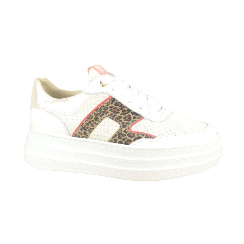 DL Sport Luipaardprint Sneaker Dames Schoenen Wit