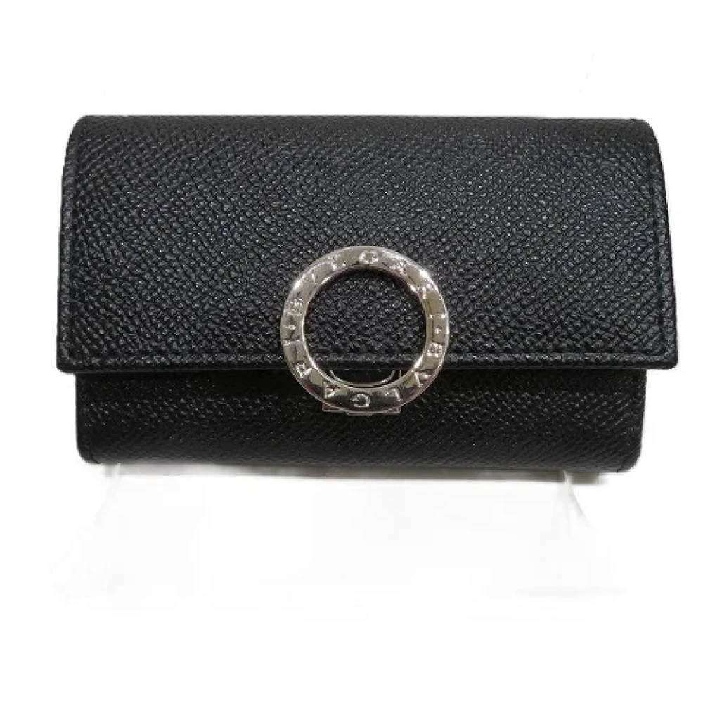 Bvlgari Vintage Pre-owned Leather key-holders Black Dames