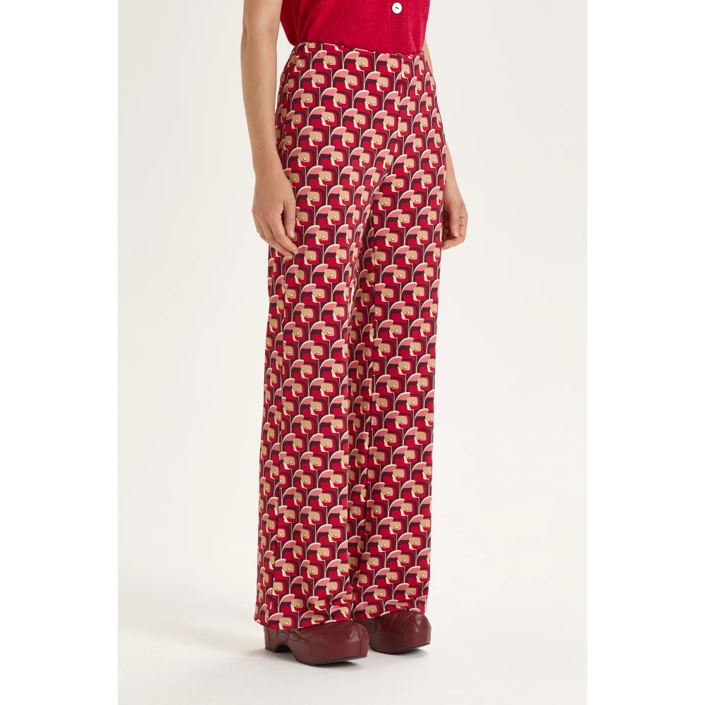 Maliparmi Jersey Poppy Broek Red Dames