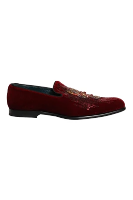 Sequin Gemstone Dress Loafers