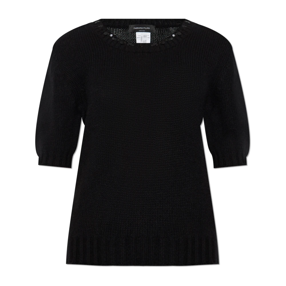 Fabiana Filippi Kasjmier trui Black Dames