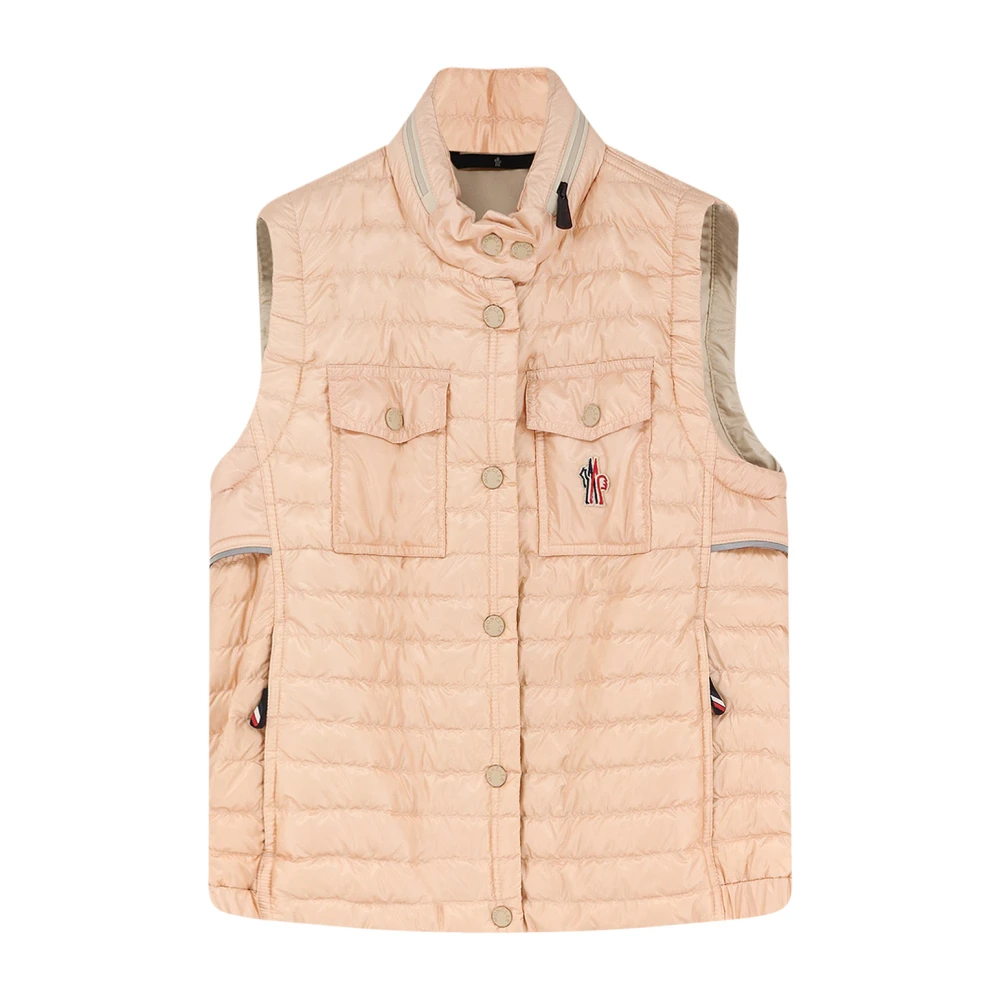 Moncler , Waistcoats, Female, Pink, Xs, Grenoble Jackets