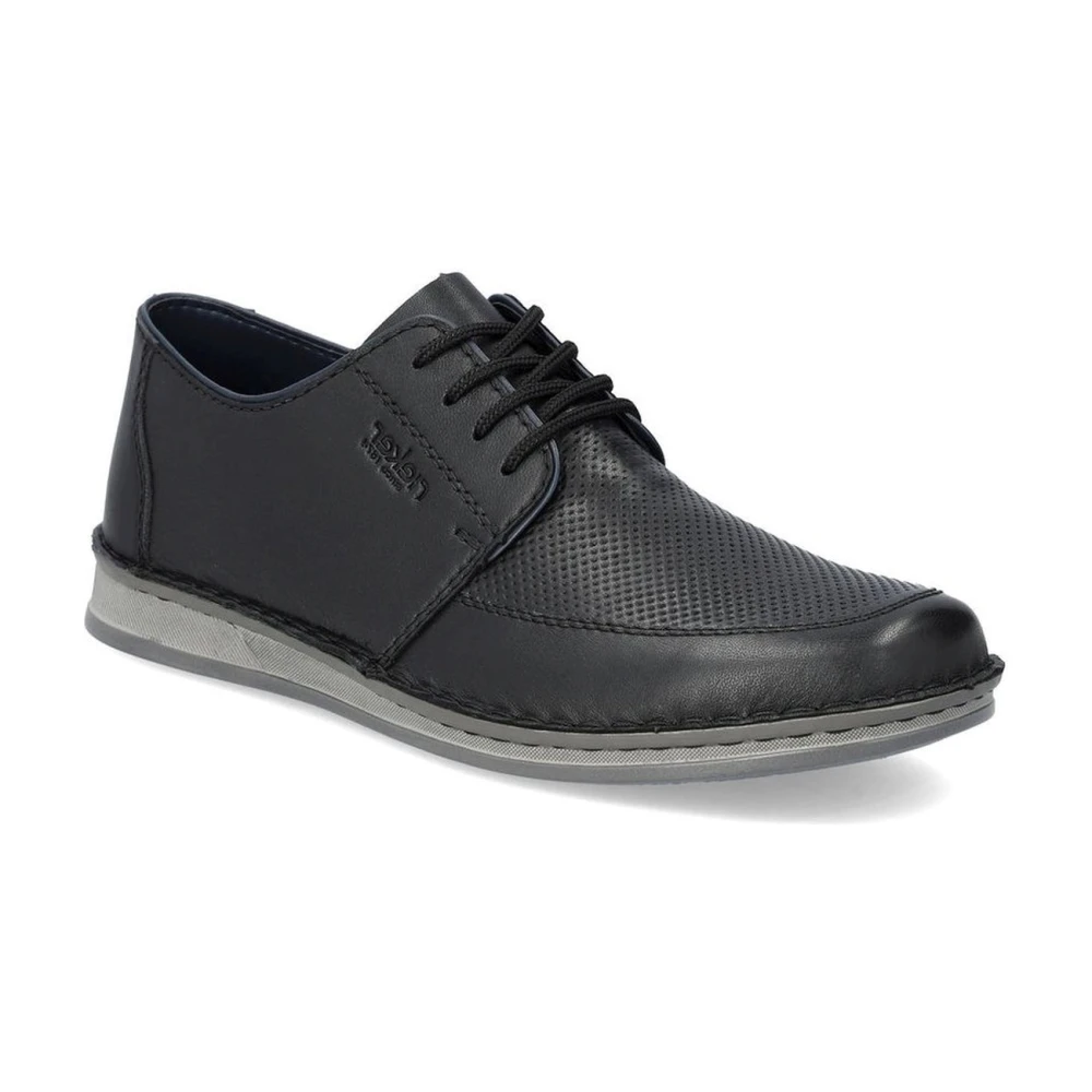 Rieker Black Laced Shoes, Male, 9 Uk, Formal Business Laced Shoes