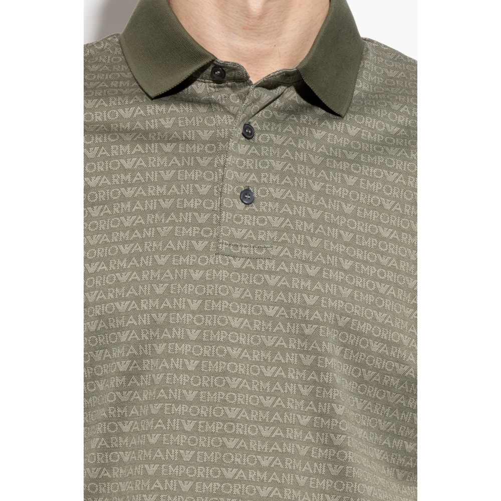 Emporio Armani Polo met logo Green Heren