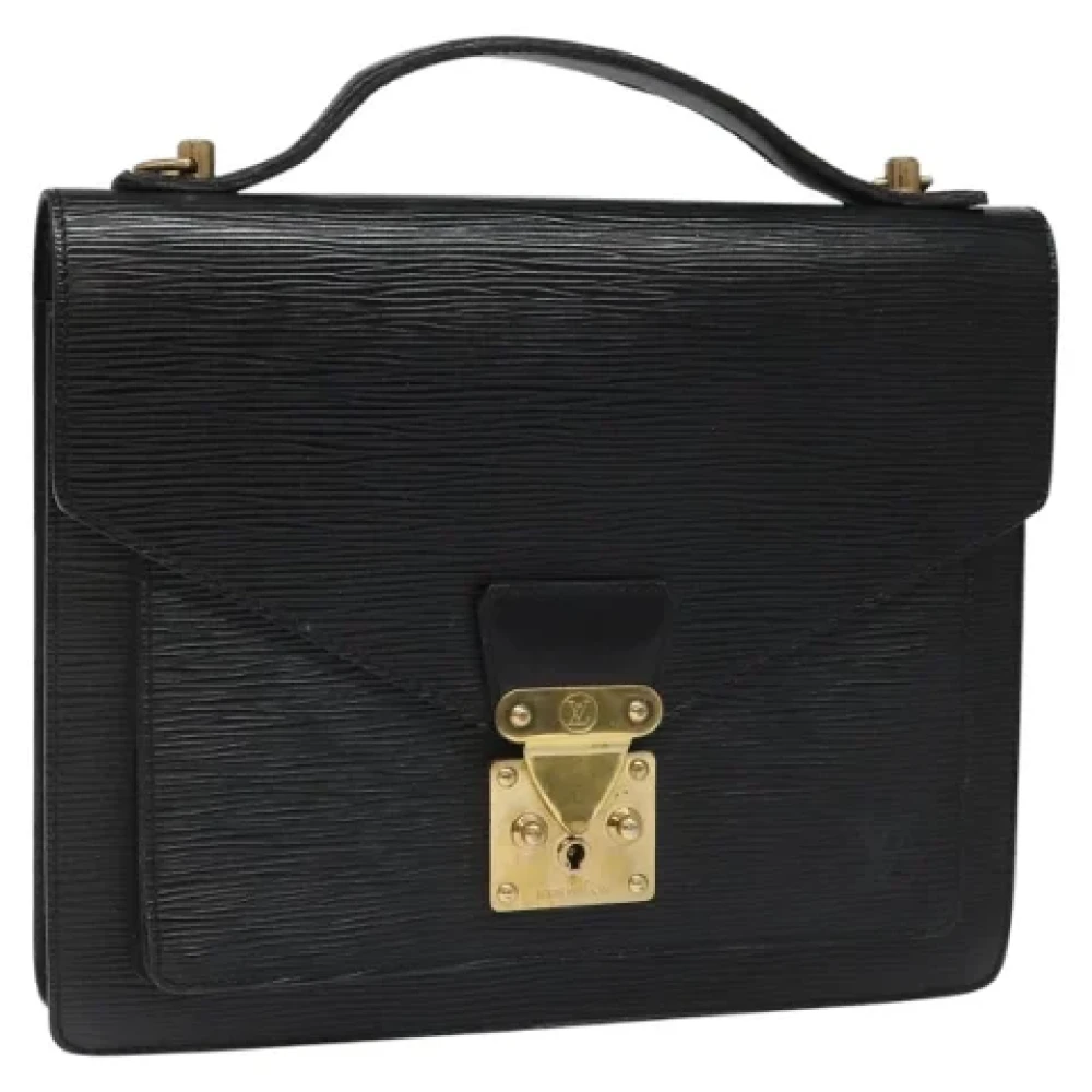 Louis Vuitton Vintage Pre-owned Leather handbags Black Dames