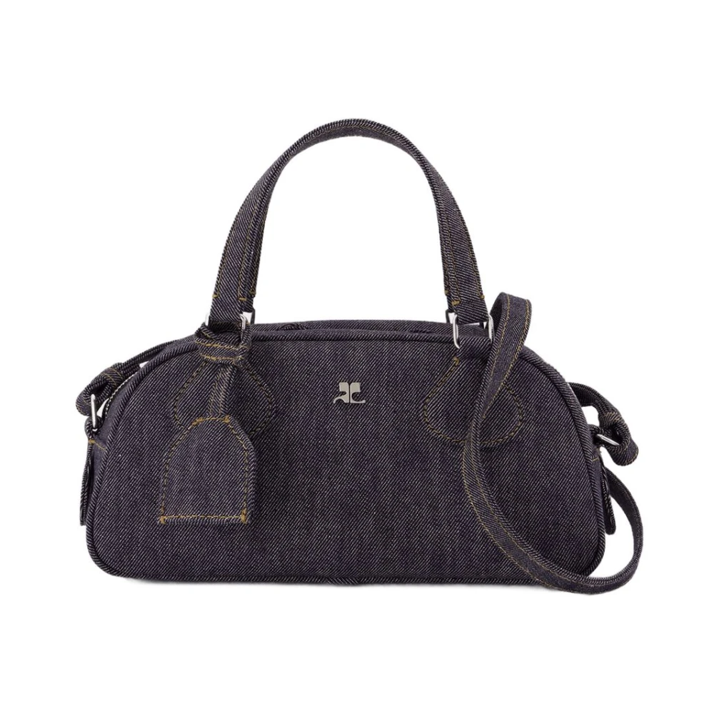 Courrèges Women's Gray Friday Bowling Baguette Crossbody