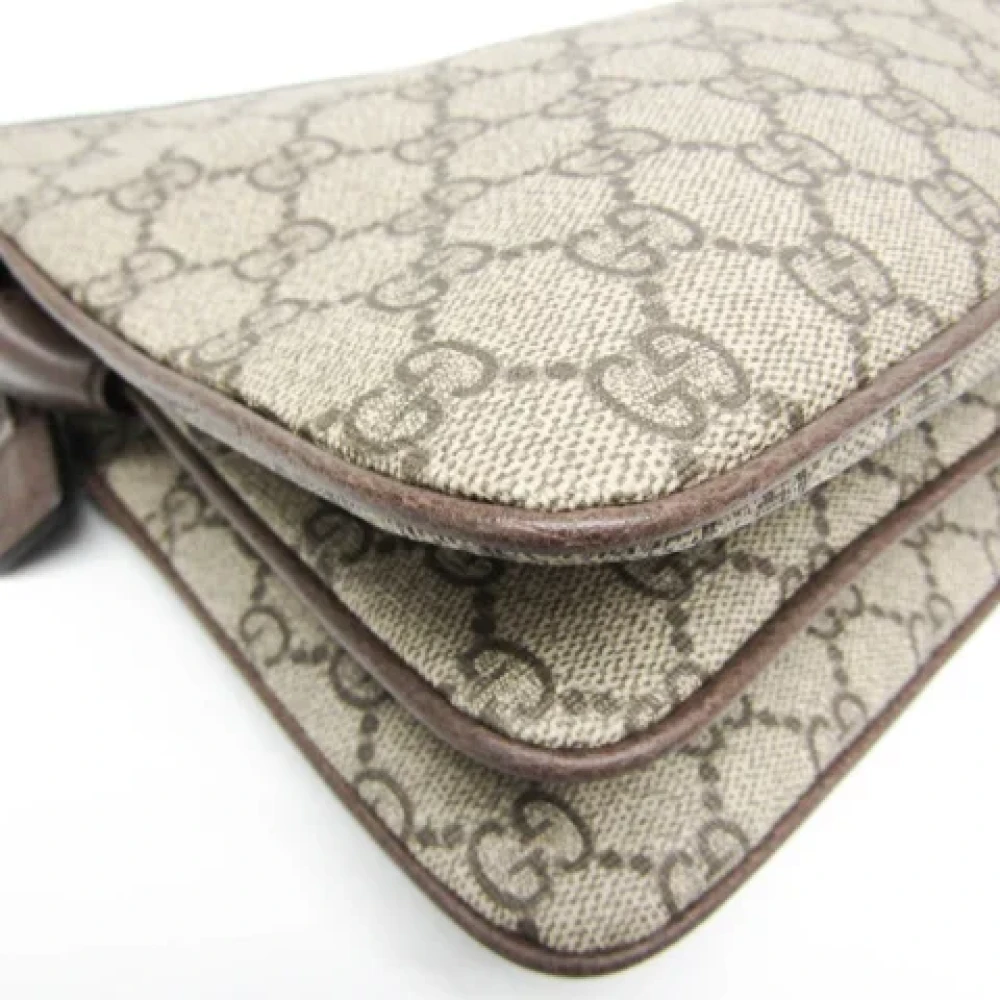 Gucci Vintage Pre-owned Plastic shoulder-bags Beige Dames