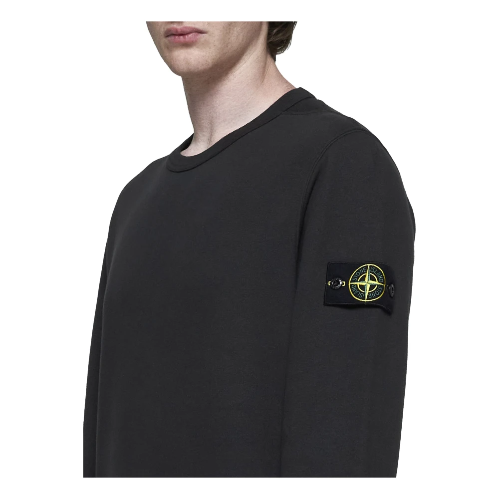Stone Island Grijze Crew Neck Sweatshirt Gray Heren