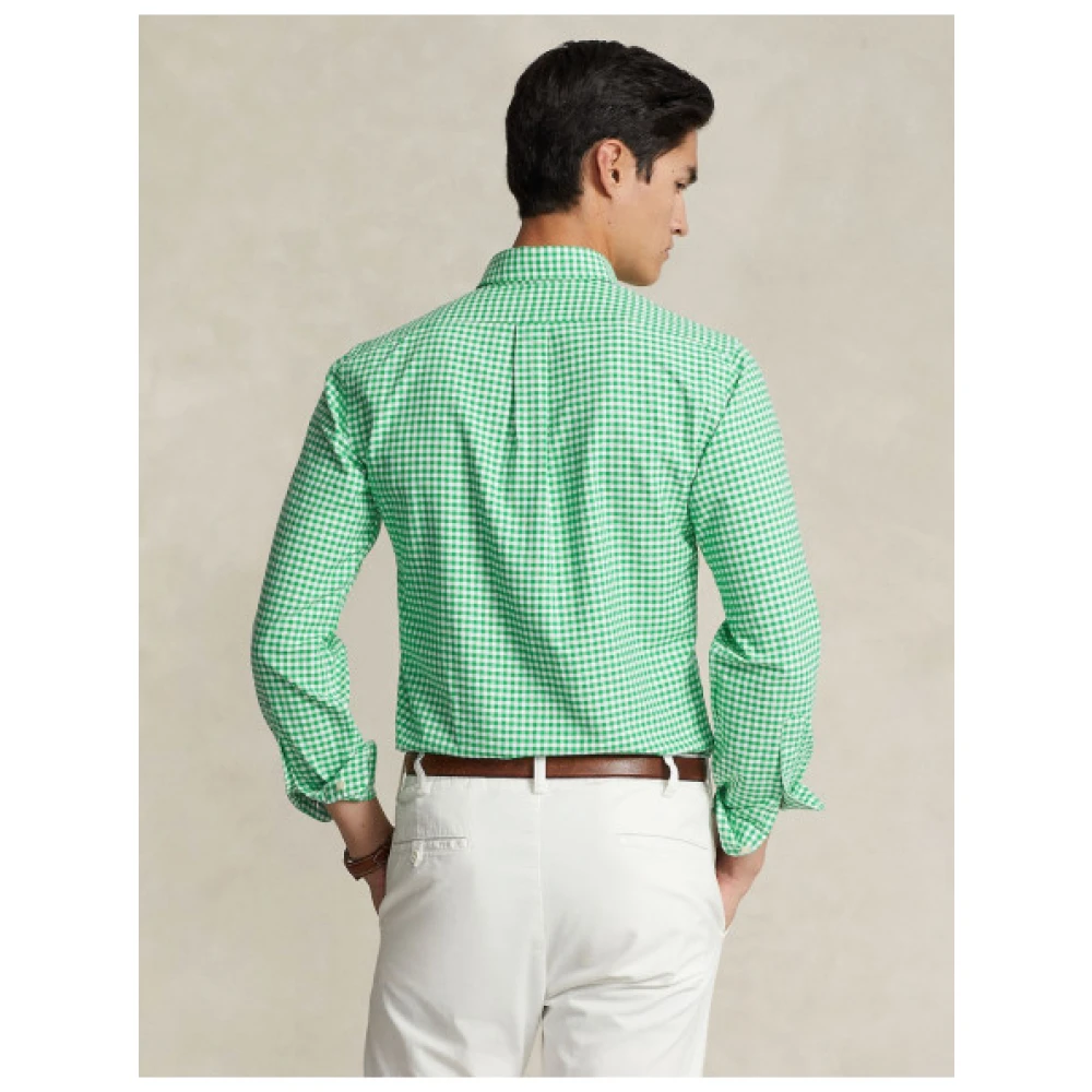 Polo Ralph Lauren Vichy Katoen Oxford Overhemd Green Heren