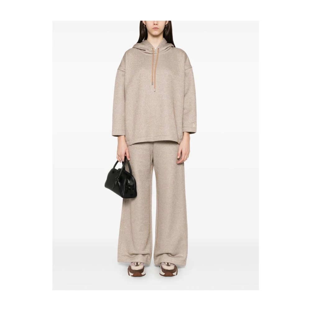 Max Mara Kameelbroek met elastische tailleband Brown Dames