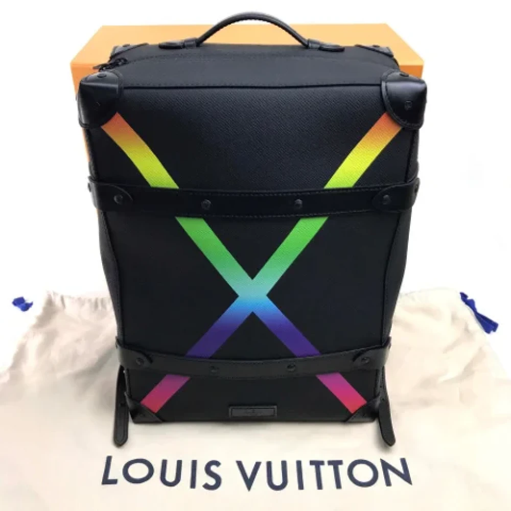 Louis Vuitton Vintage Pre-owned Leather shoulder-bags Black Heren