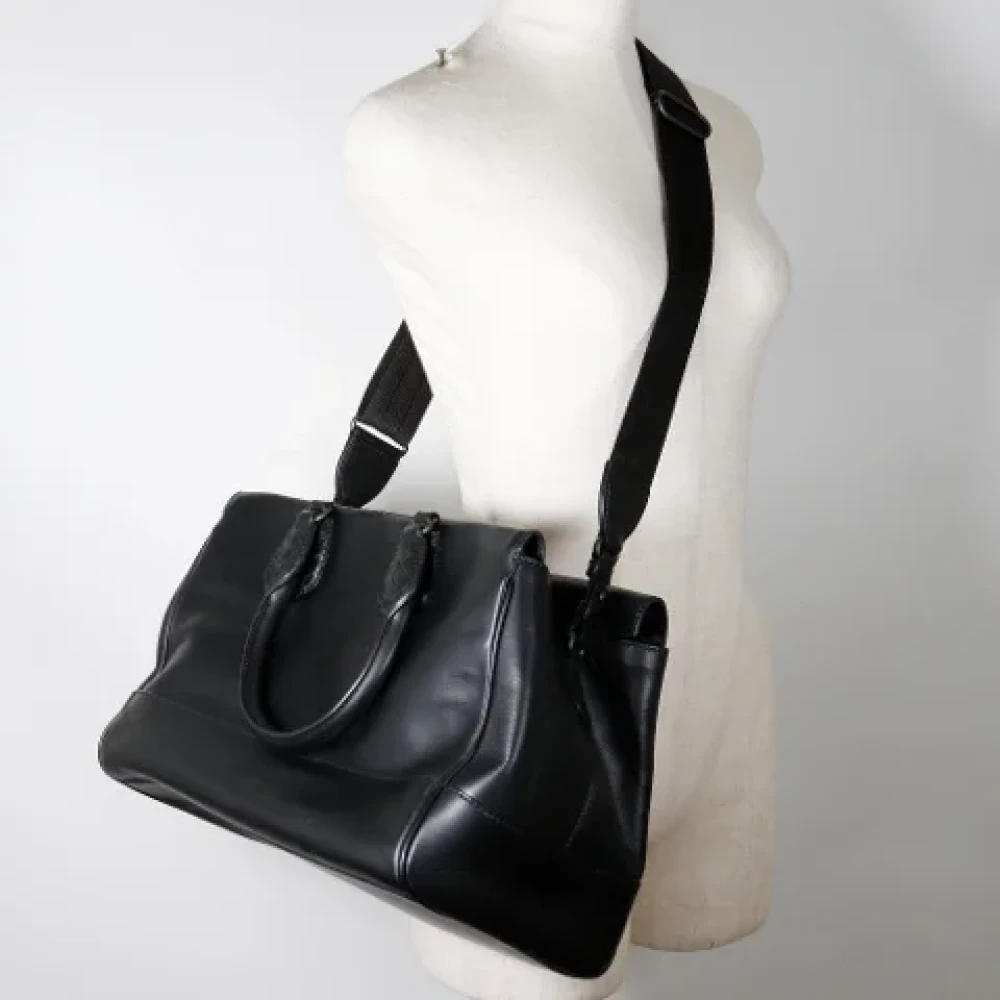 Bottega Veneta Vintage Pre-owned Leather handbags Black Dames