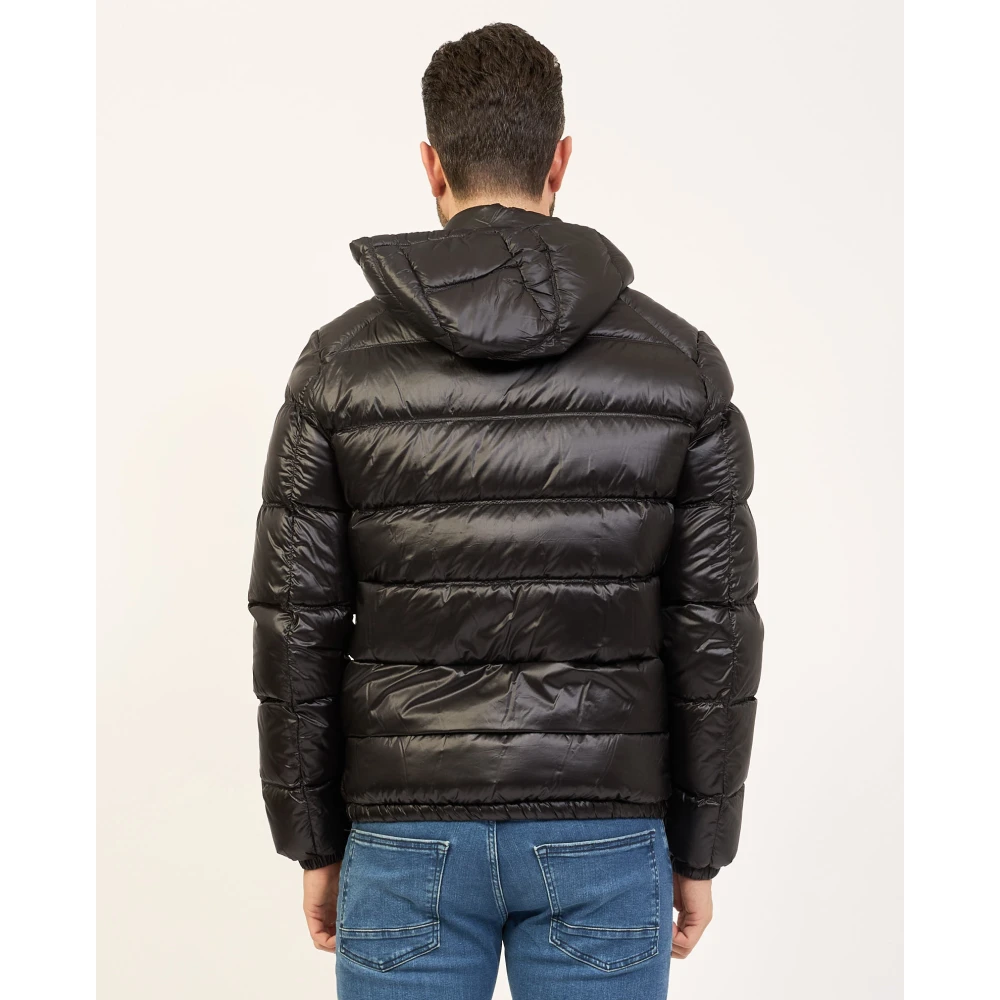 YES ZEE Gewatteerde jas met capuchon Black Heren
