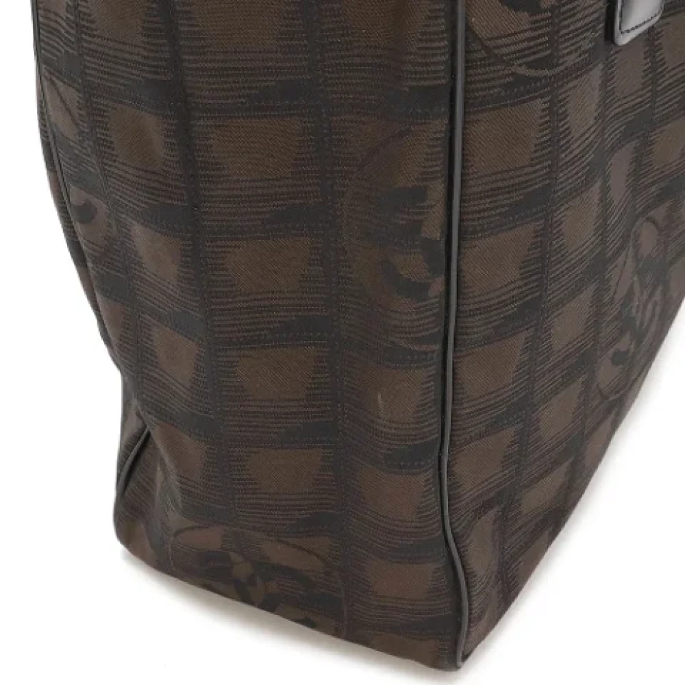 Chanel Vintage Pre-owned Fabric chanel-bags Brown Dames