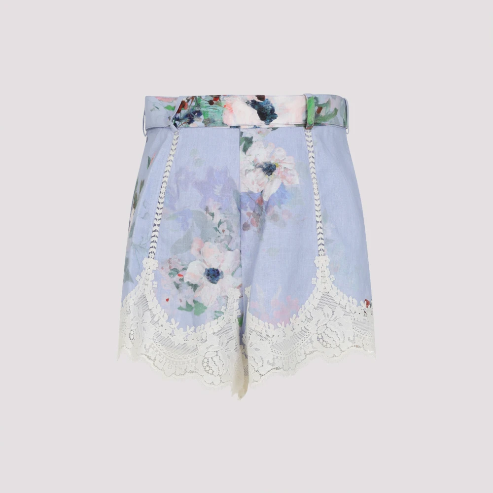 Zimmermann Bloemen Kant Shorts Multicolor Dames