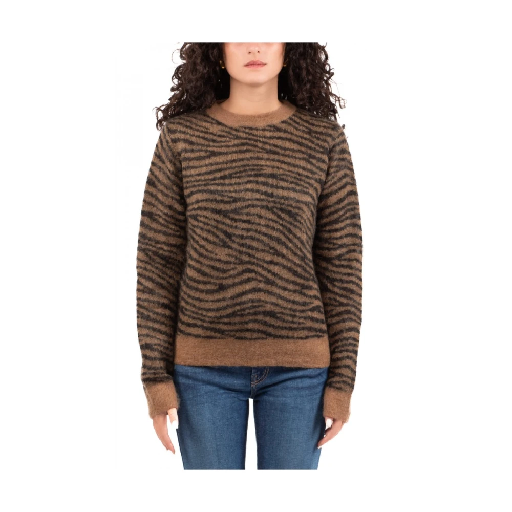 Max Mara Studio Elegante Studio Gebreide Top Brown Dames