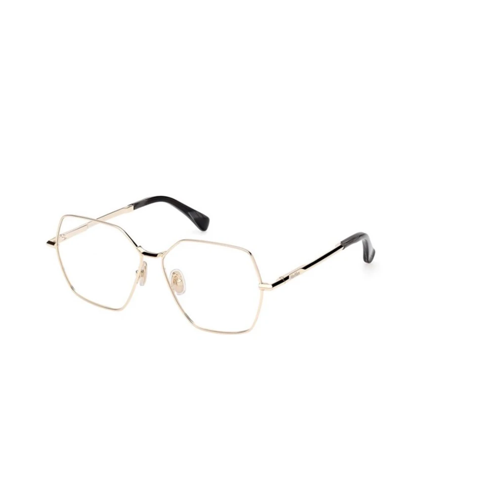 Max Mara Yellow Glasses, Female, 56 Mm, Mm5154 Optical Frame
