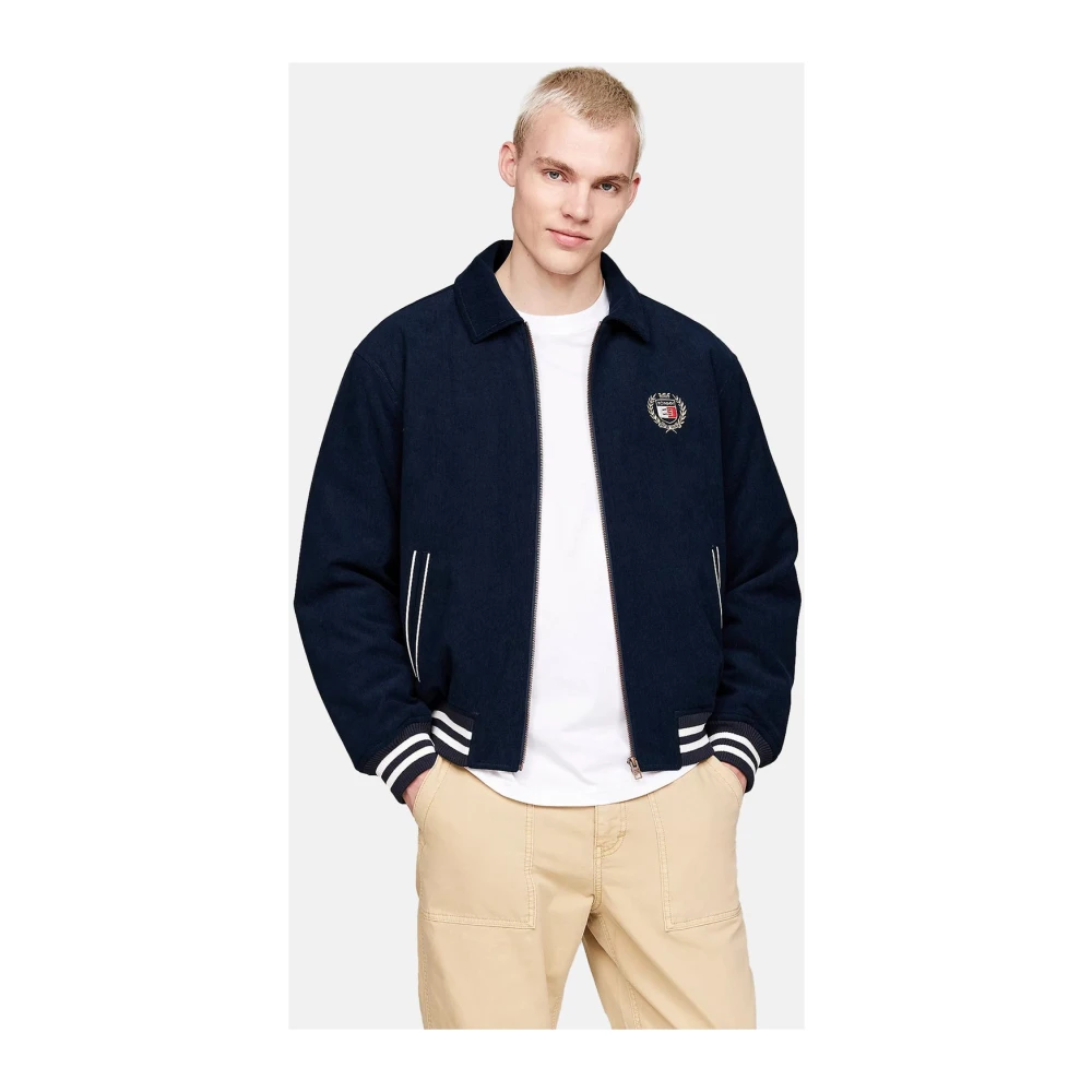 Tommy Jeans Stijlvolle Jas voor Mannen Blue Heren