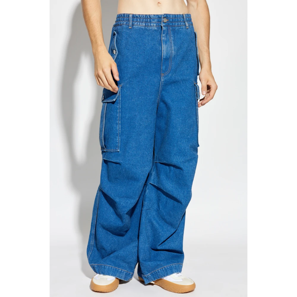 Marni Jeans in cargostijl Blue Heren