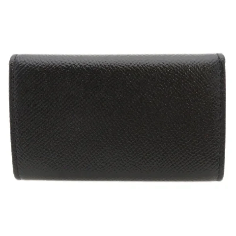 Bvlgari Vintage Pre-owned Leather key-holders Black Dames
