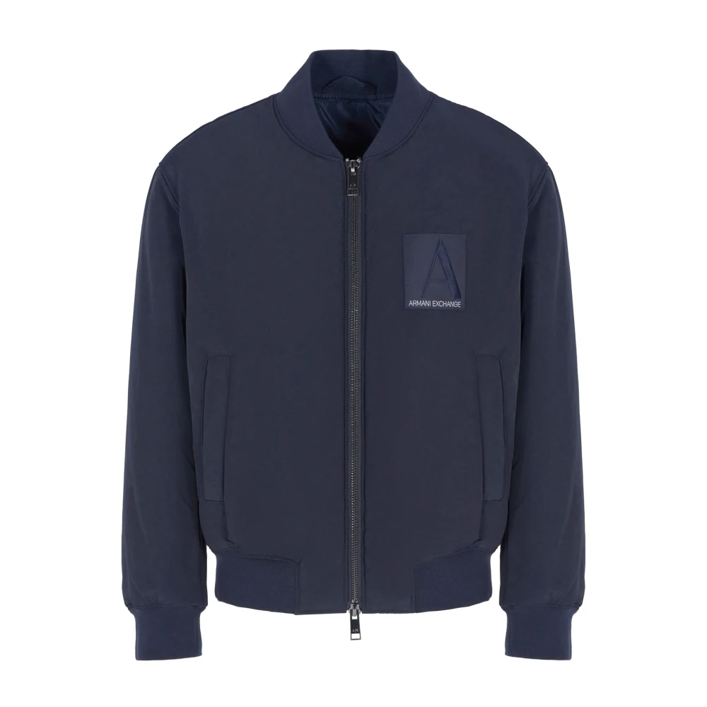 Armani Exchange Mannelijk Blauw Jassen Heren, L, Giubbino