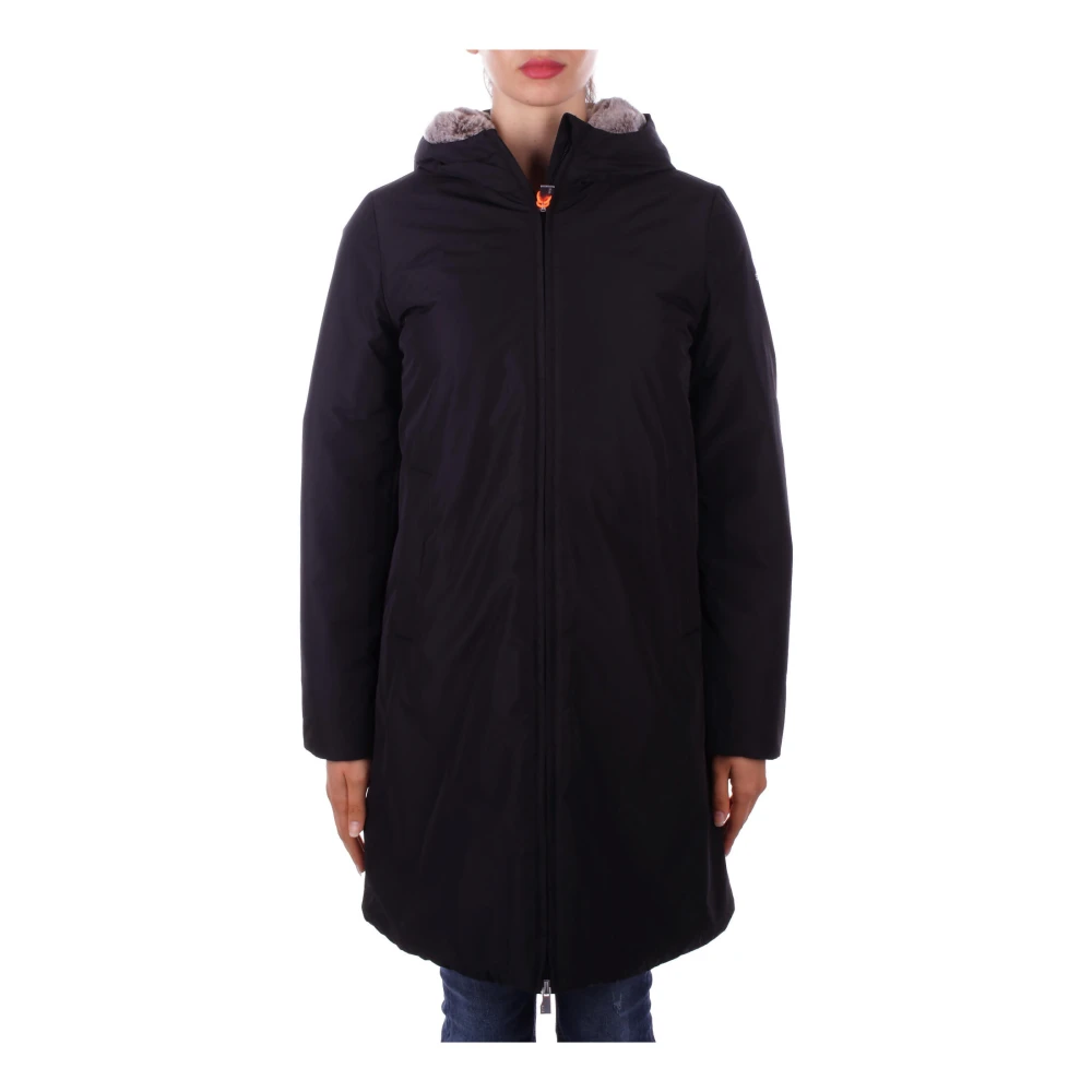 Suns Zwarte Hoodie met Rits Black Dames